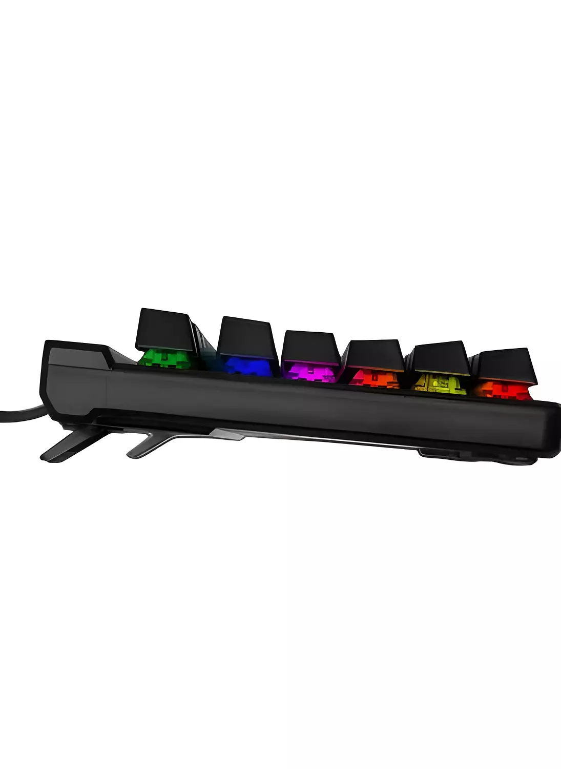 SVEN KB-G9500 Gaming Keyboard - Wireless Programmable, LED Backlight, Blue Switches, Durable Detachable Wrist Rest - Black 6