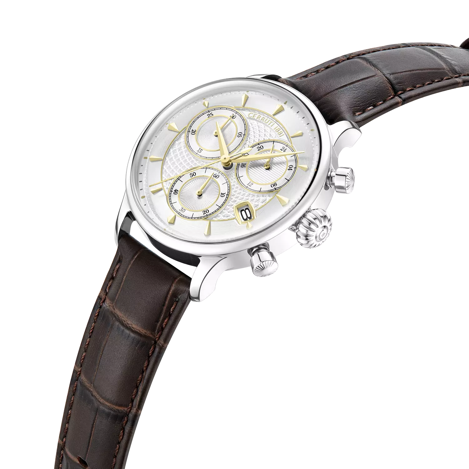 Cerruti 1881 Dervio Chronograph watch CIWGC0073302 - Brown Leather Strap - For Men 1