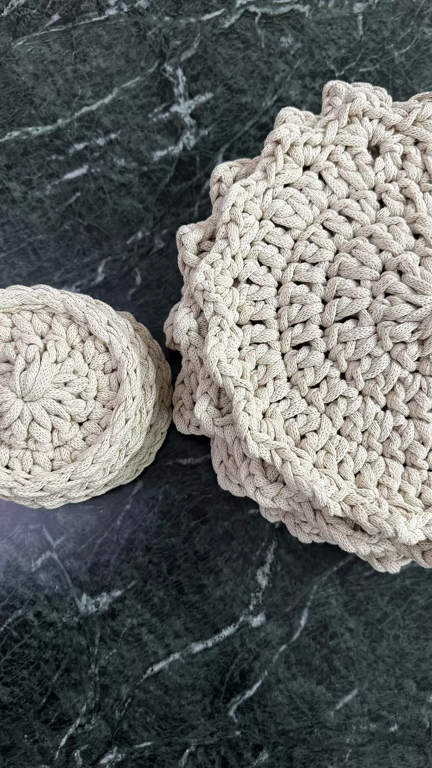 Woven Elegance Coaster Set image