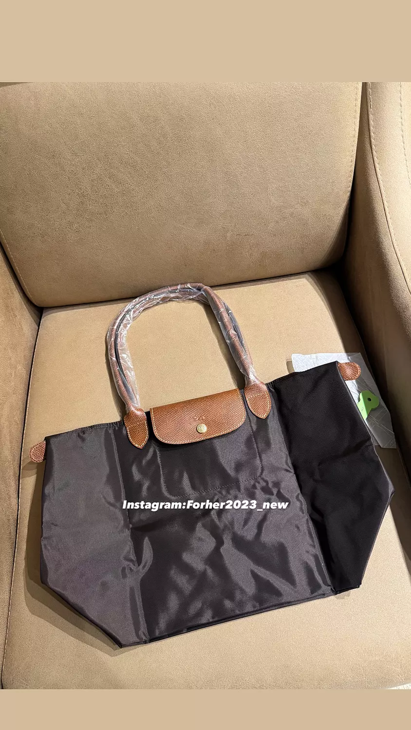 LE PLIAGE ORIGINAL large TOTE BAG brown - Recycled Canvas  1