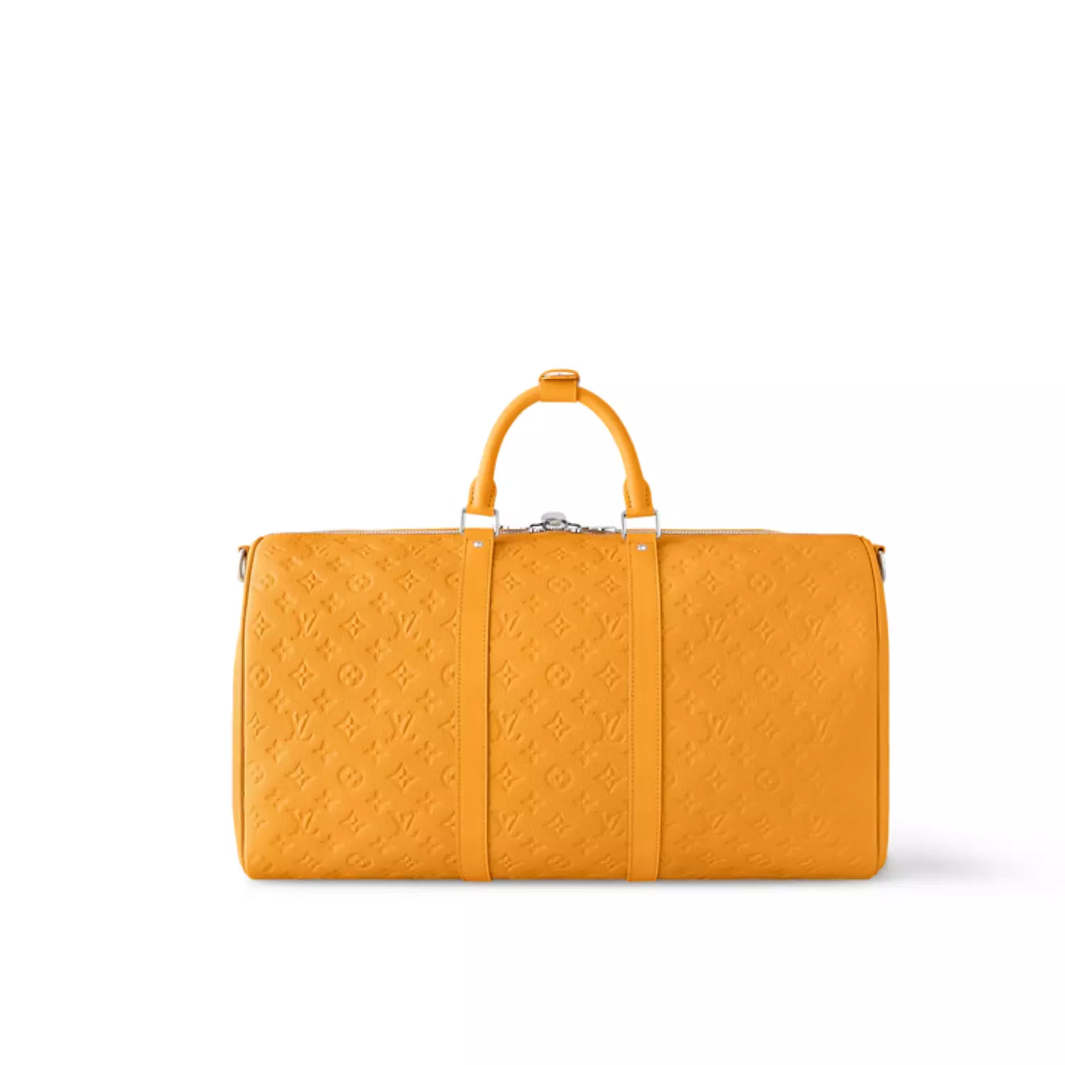 Louis Vuitton Keepall Bandouliere Ocre Orange Denim Duffle  Bag image