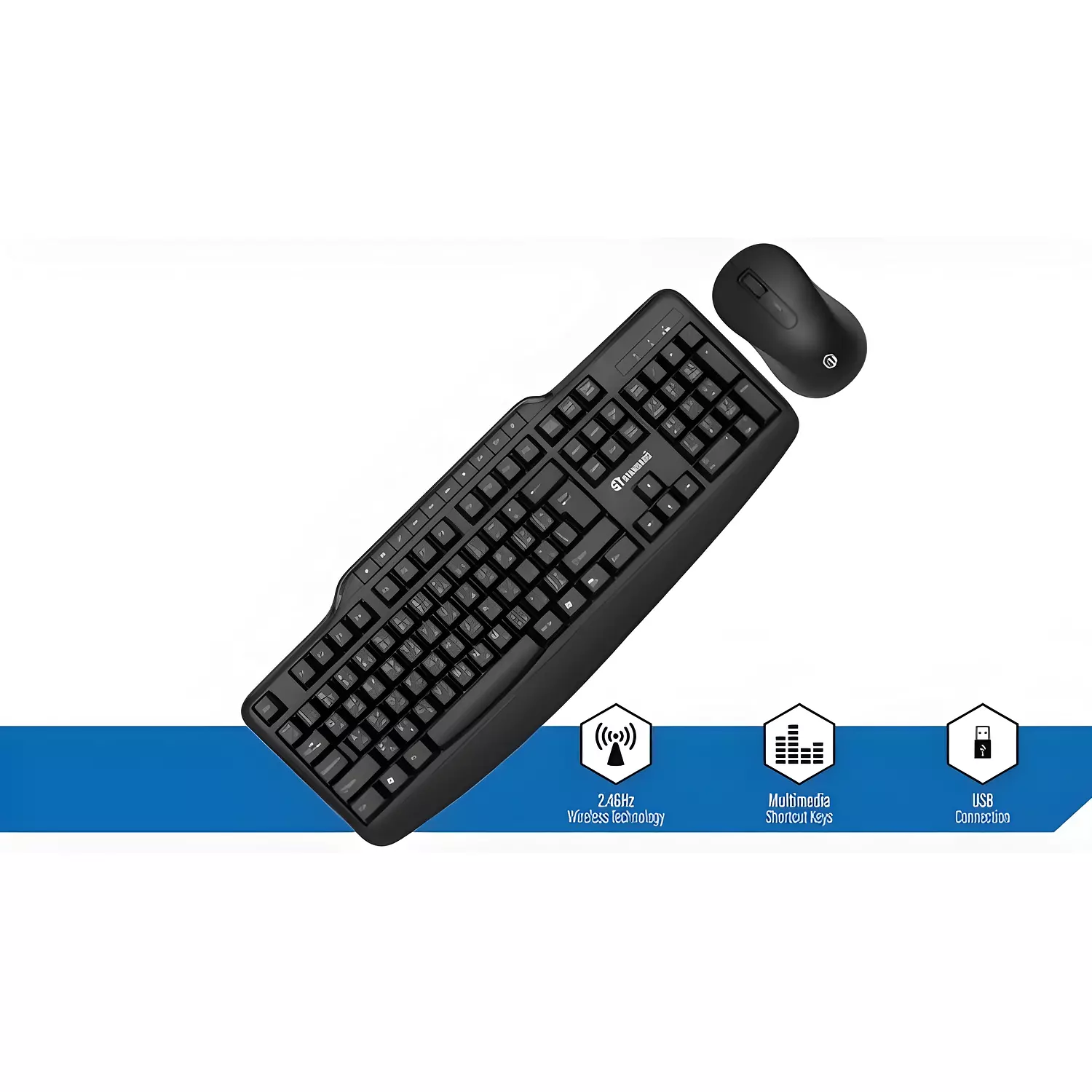KCW-6000 Wireless Keyboard & Mouse, Black, Made in China 4