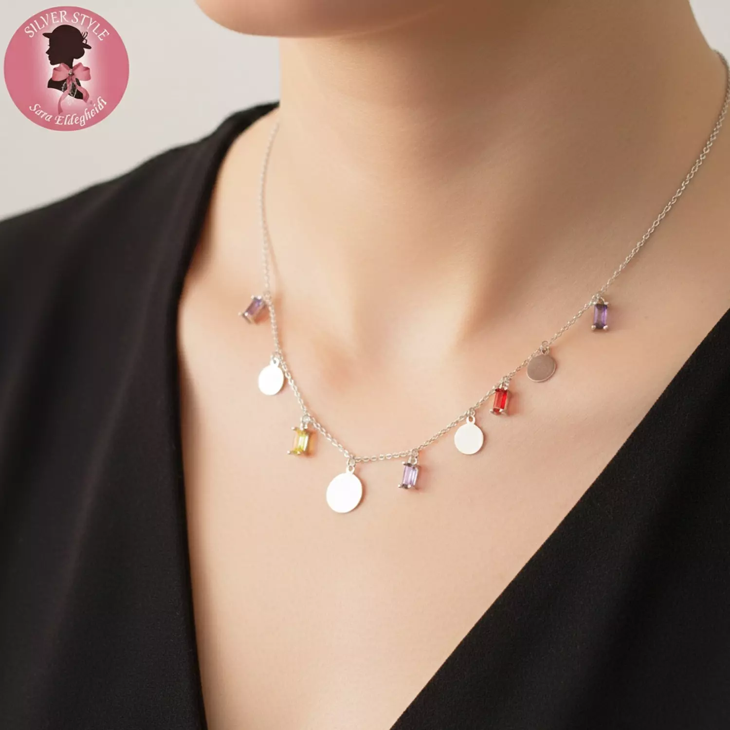 Barq & zircon Necklace  2