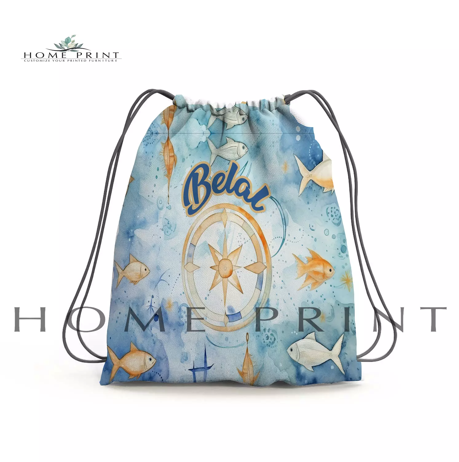 Beach Bag - Sea Compass - Multi color Design  image