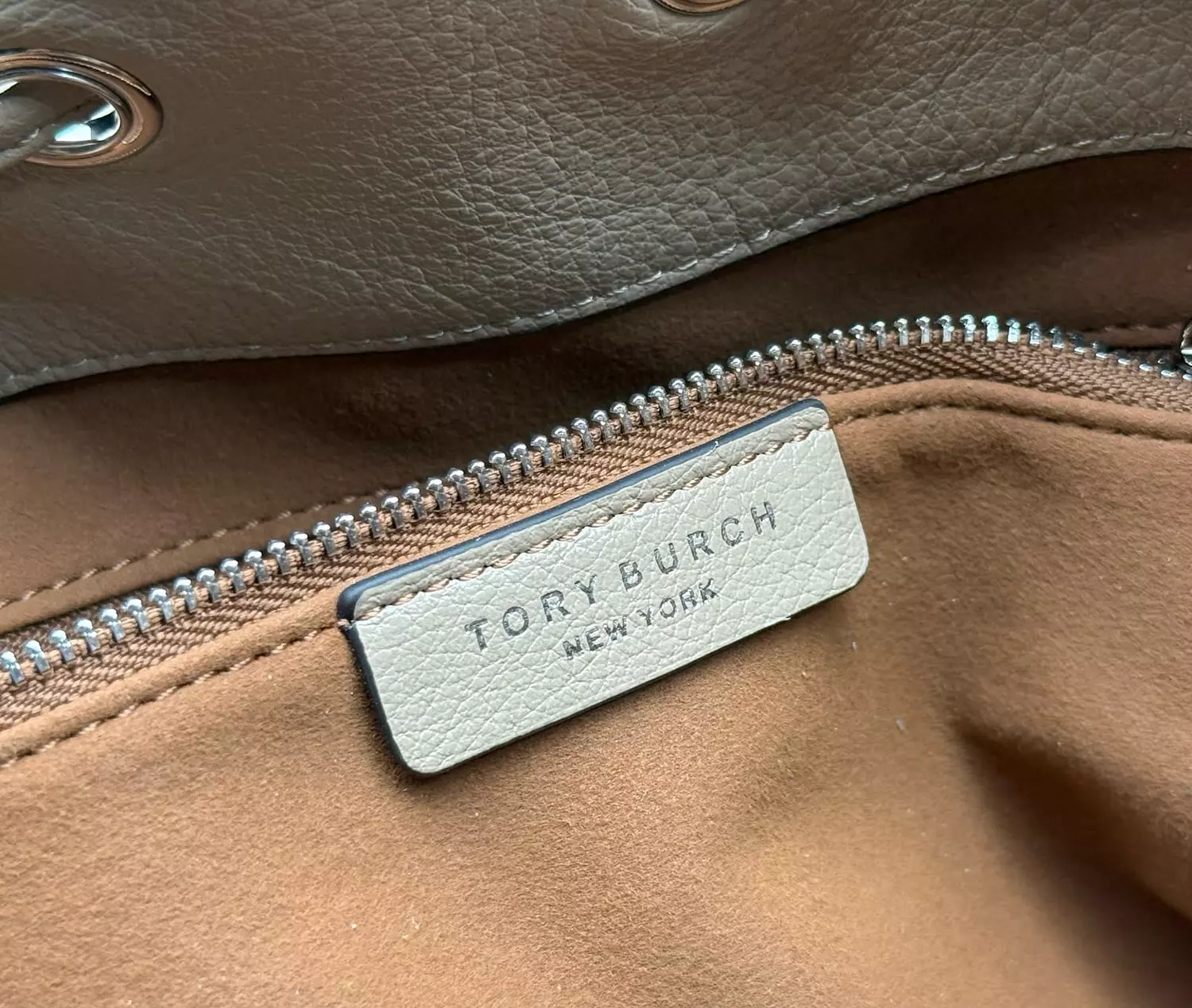 Tory Burch Charlie Quilted Drawstring Bucket Bag. 5