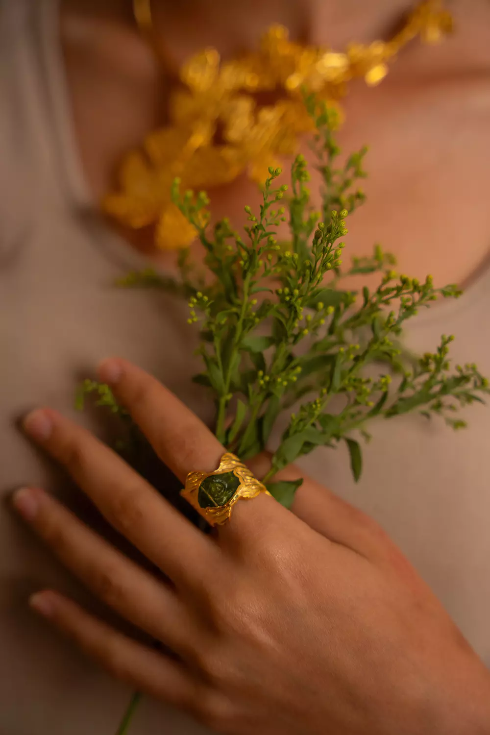 Jade Fleur Ring image