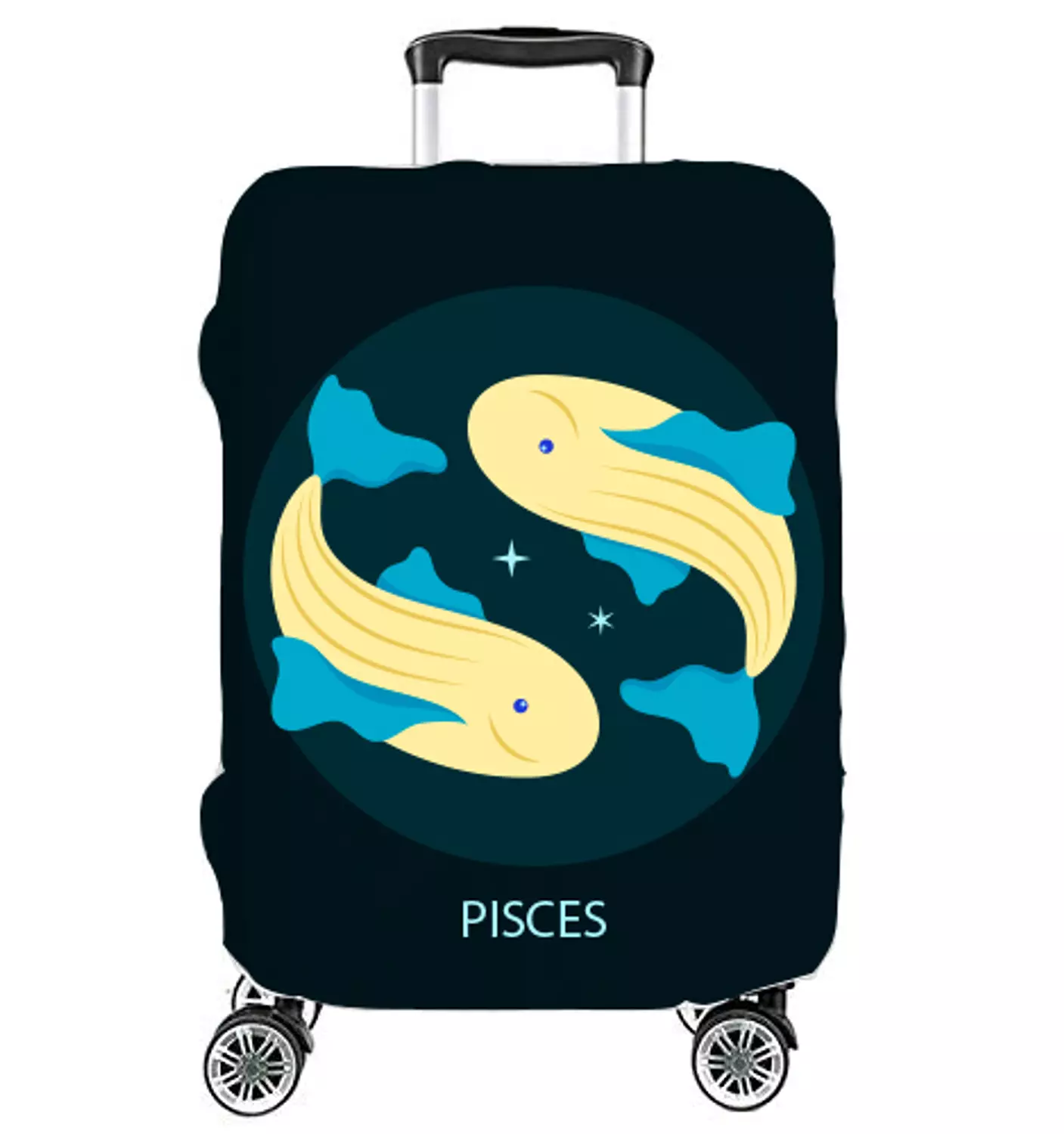 Suitcase Lycra Cover - Pisces - Horoscope image