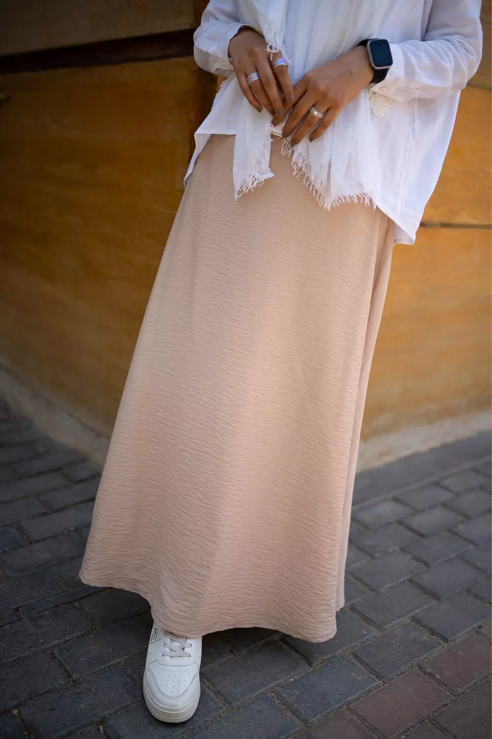 Spanish Linen Beige Skirt 4