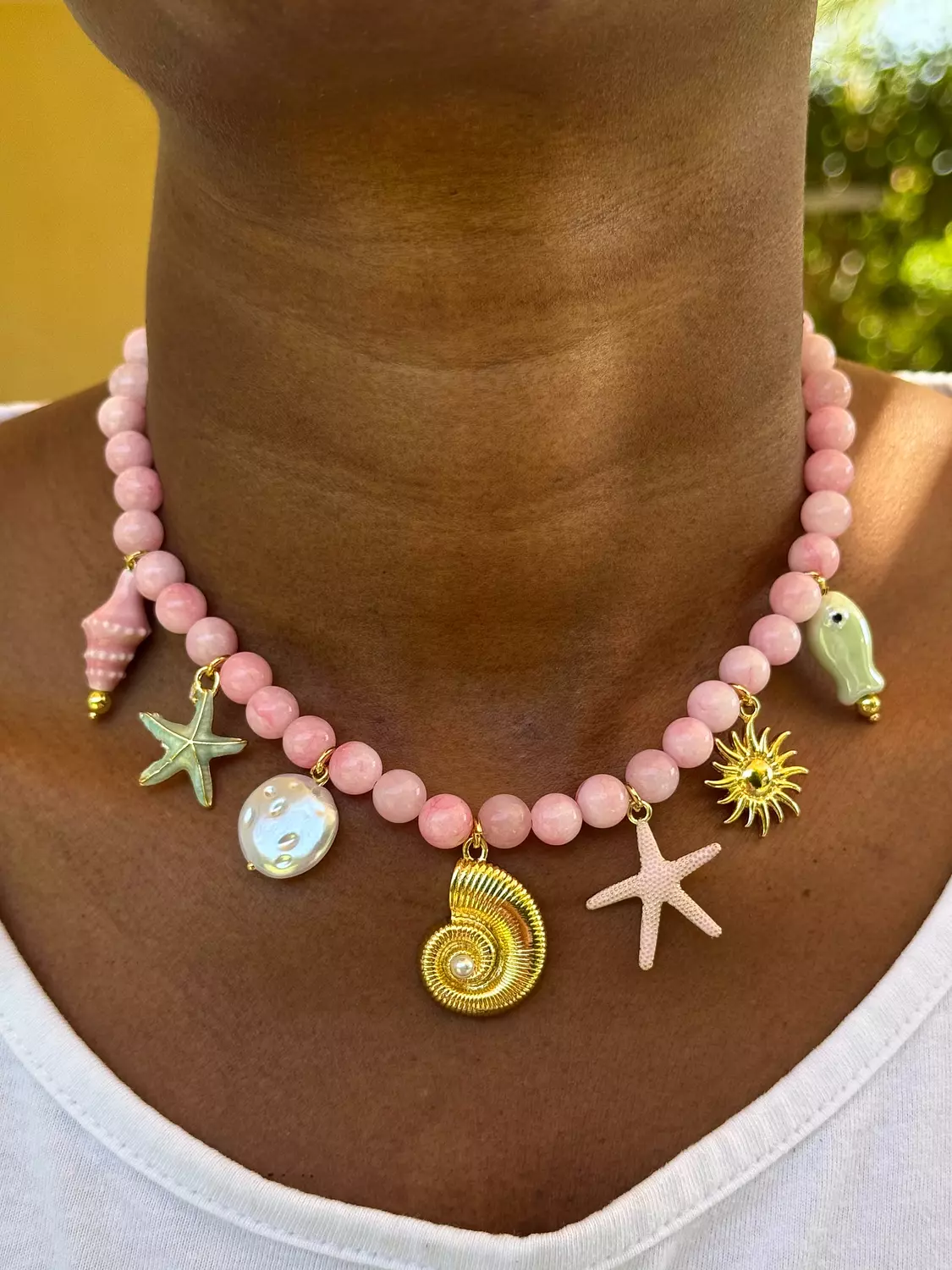 Pastel seashell Necklace  image