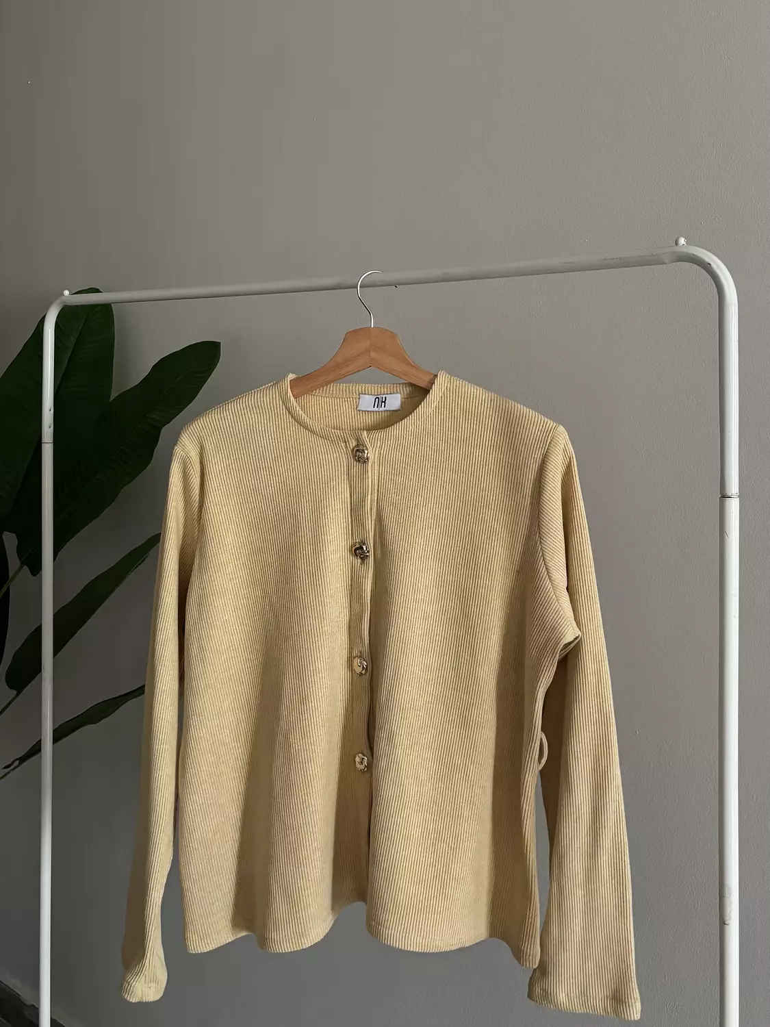 Cardigan Blouse yellow 4