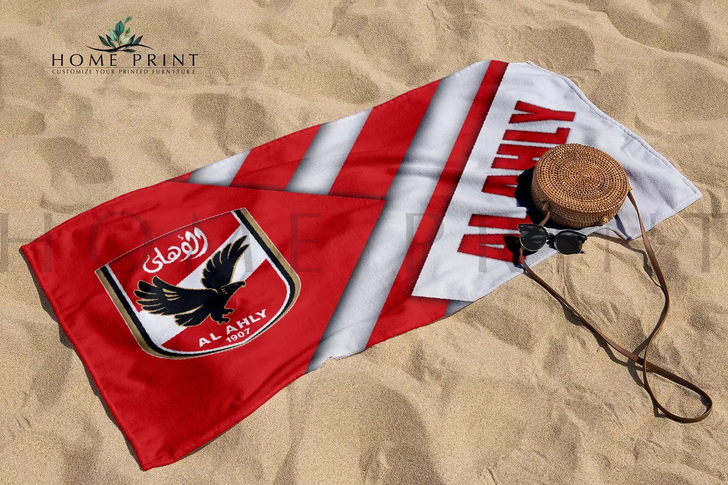 Microfiber Towel  - Al Ahly SC Logo 
