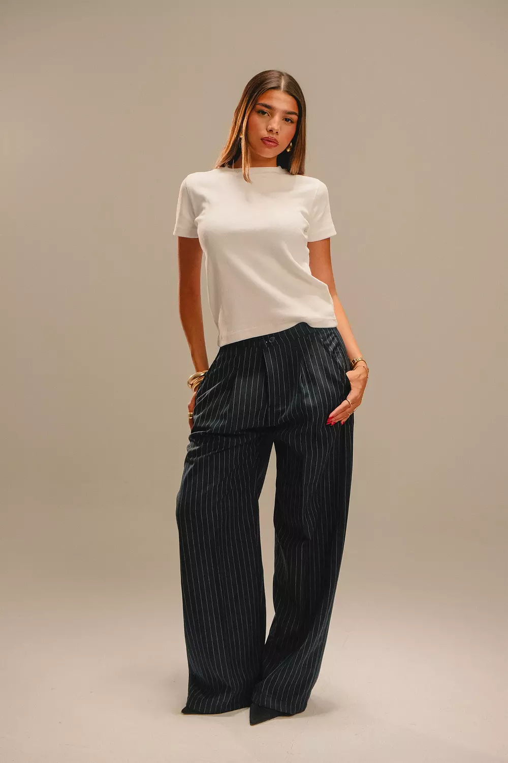 Pin Striped Pants | Women 4