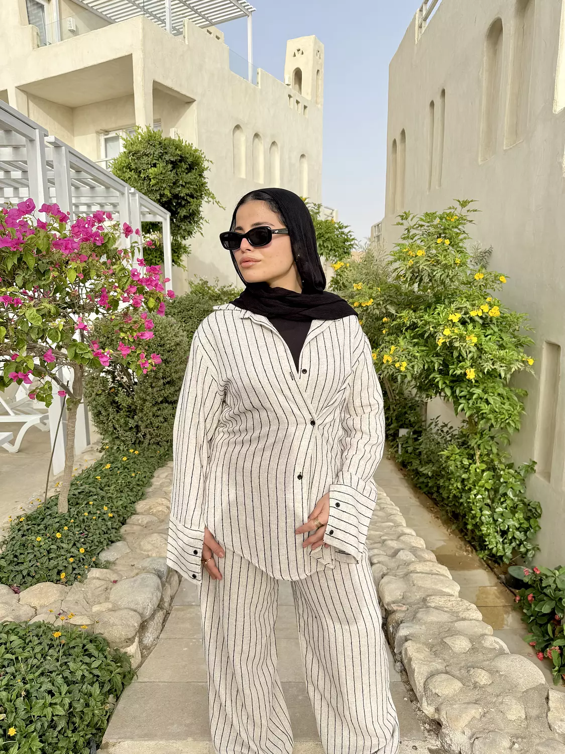 Striped suit hover image
