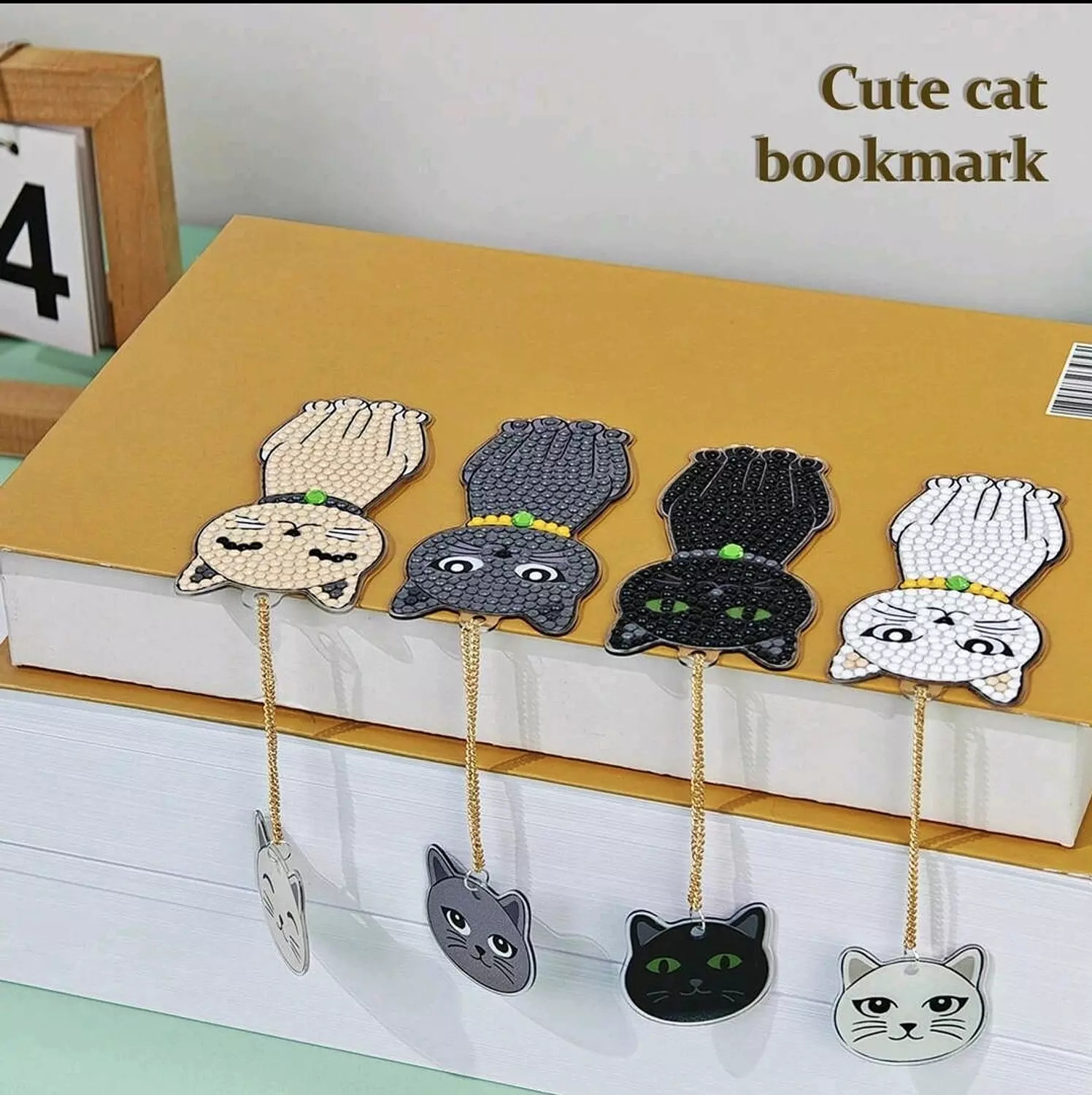 Diamond Painting Bookmarks - Cats image
