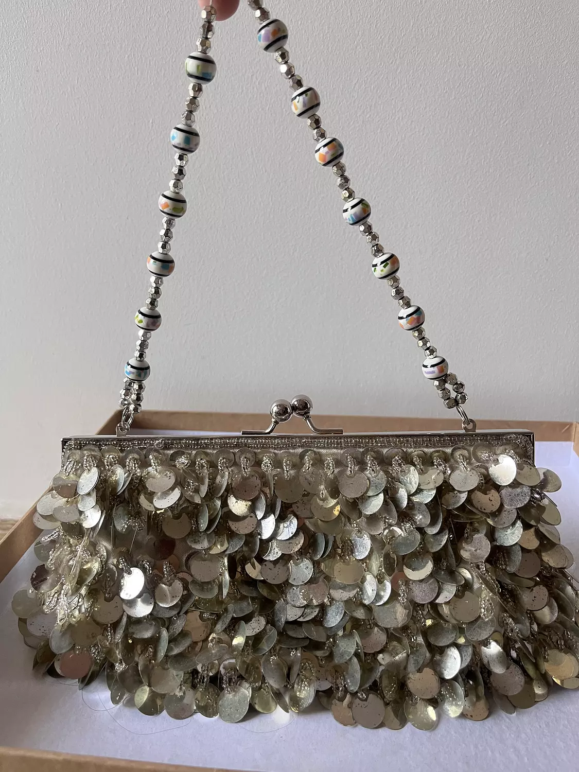 Statement handmade sequins bag 4