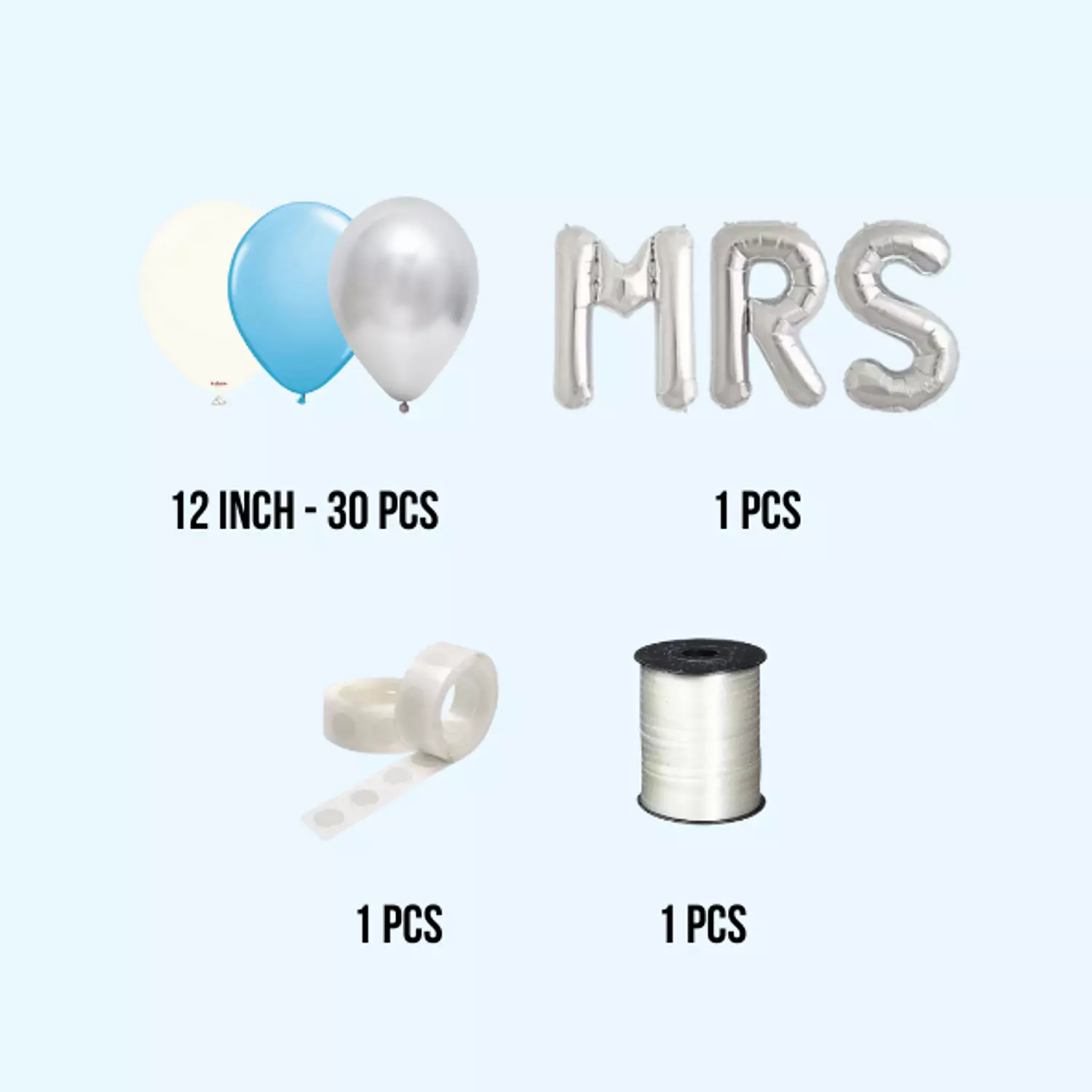 Blue Bridal Room Decoration Setup 1