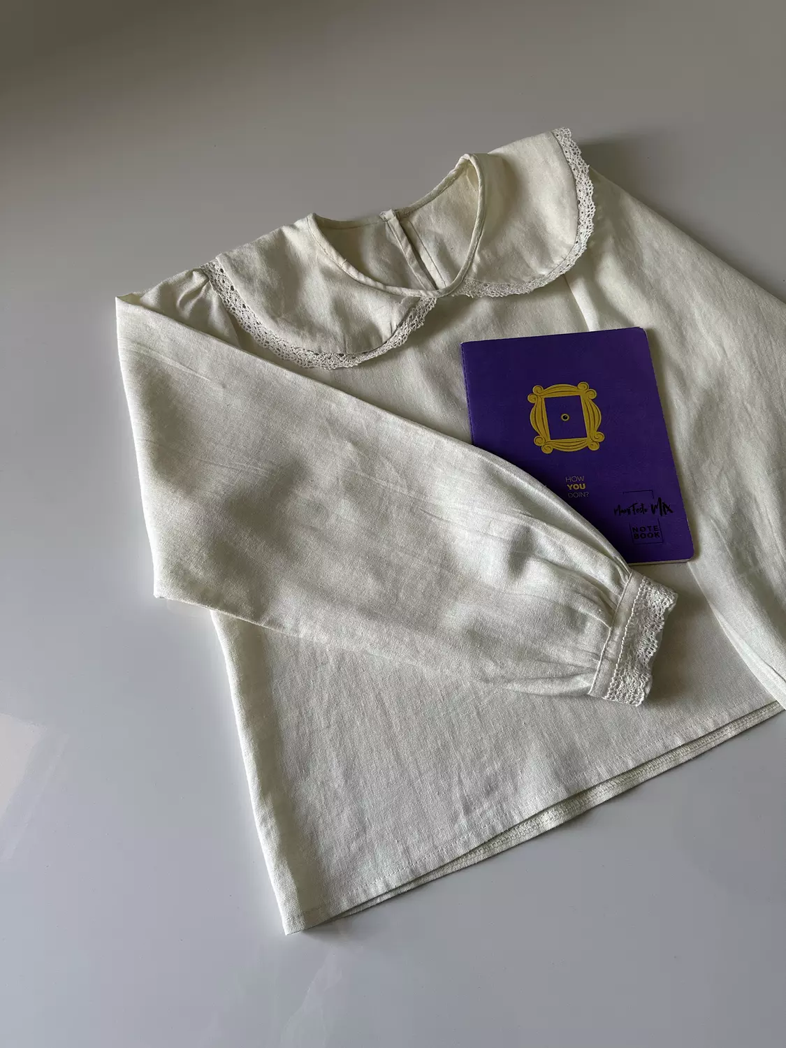 Off white linen blouse (T)  10