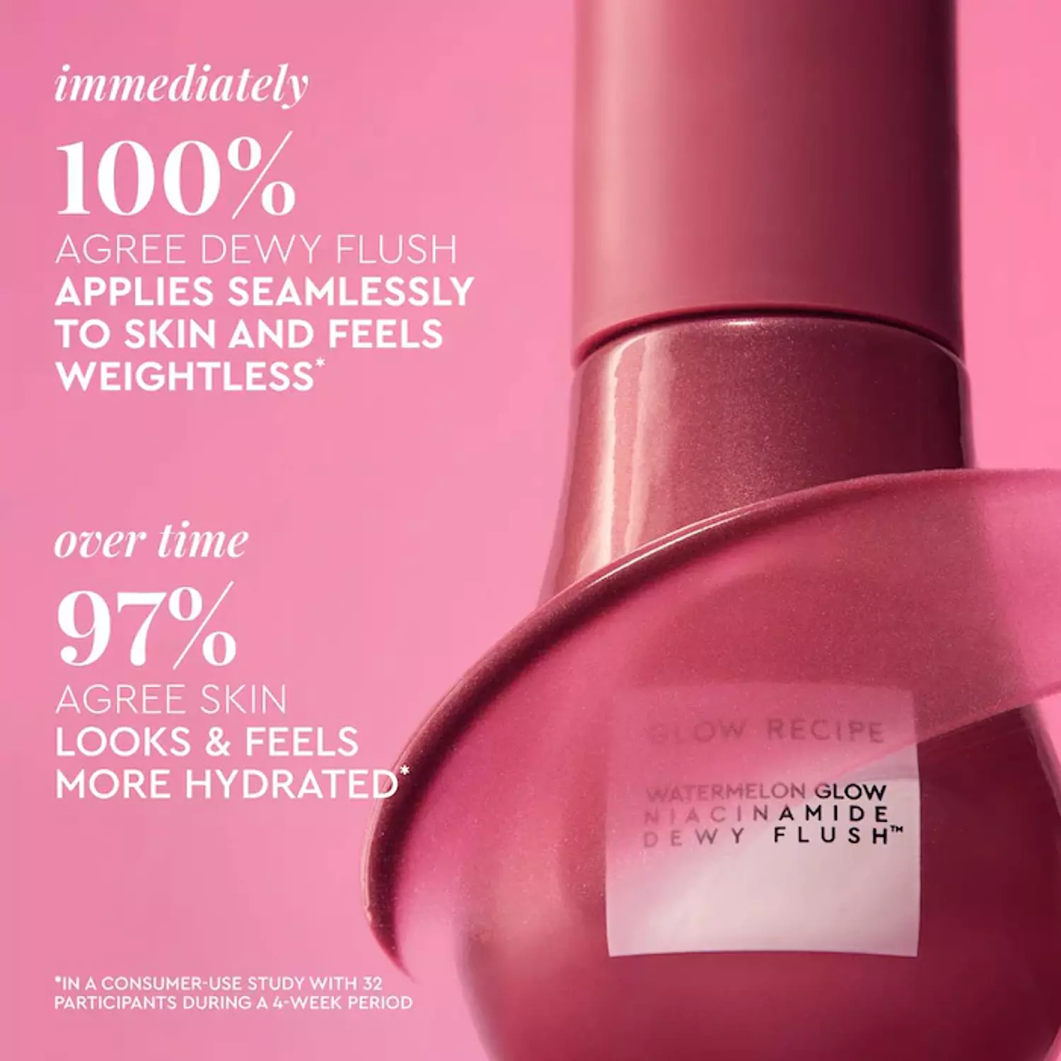 Glow Recipe  Watermelon Glow Niacinamide Dewy Flush - Brightening Serum Blush Color: Watermelon Flush - Natural Light Cool Tone PinkNEW 7