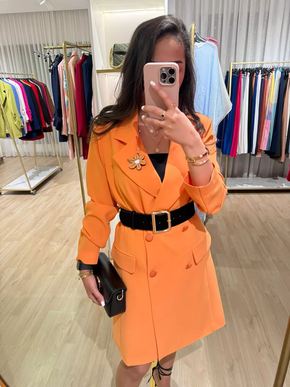ORANGE DRESS BLAZER 3
