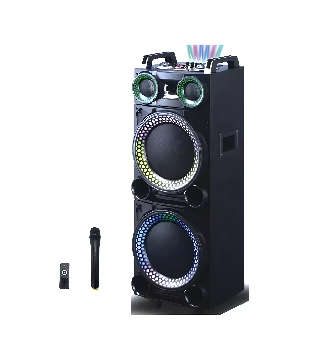 Vovo V-1215 Double 12 Inch Party Speaker with 100W Power 4