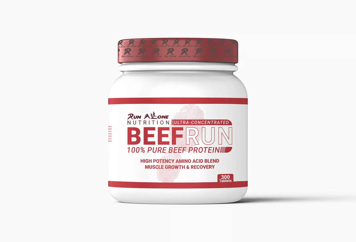 Run Alone Beef Amino – Amino Acid Supplement for Muscle Growth & Recovery (300 Tablets) image