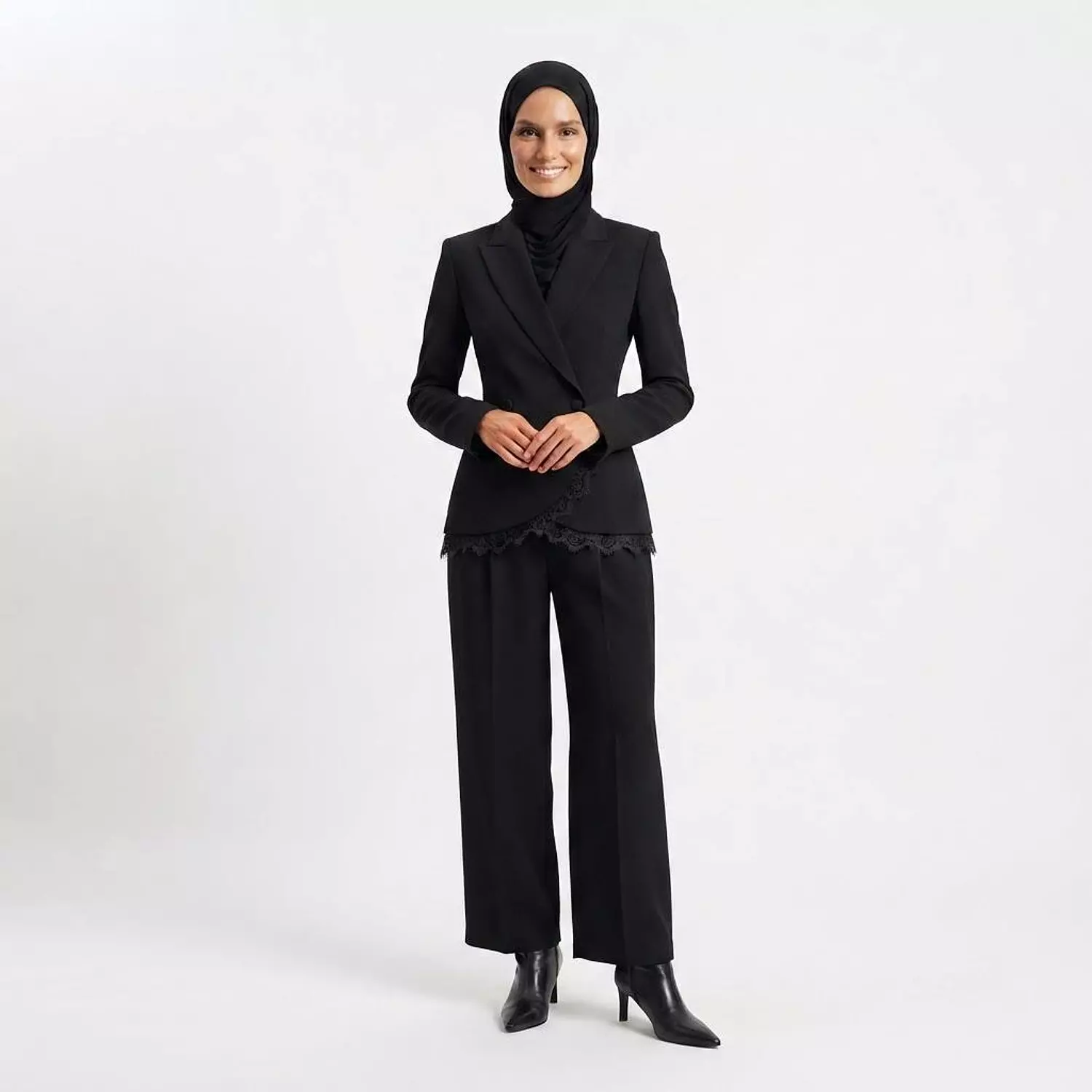 Lace-Trim Blazer 1