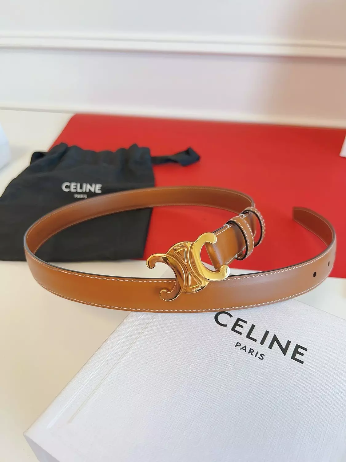 Celine Belt Camel 2