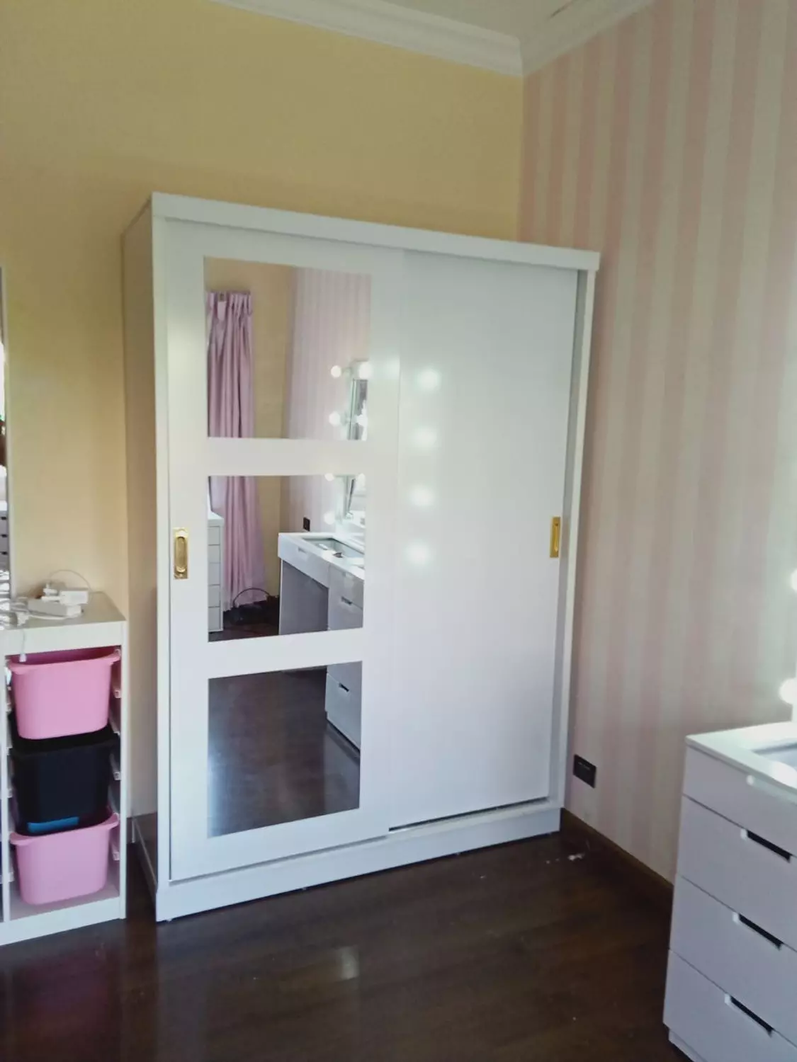 Mdf Wardrobe 2 Doors 210x150x60 cm 2