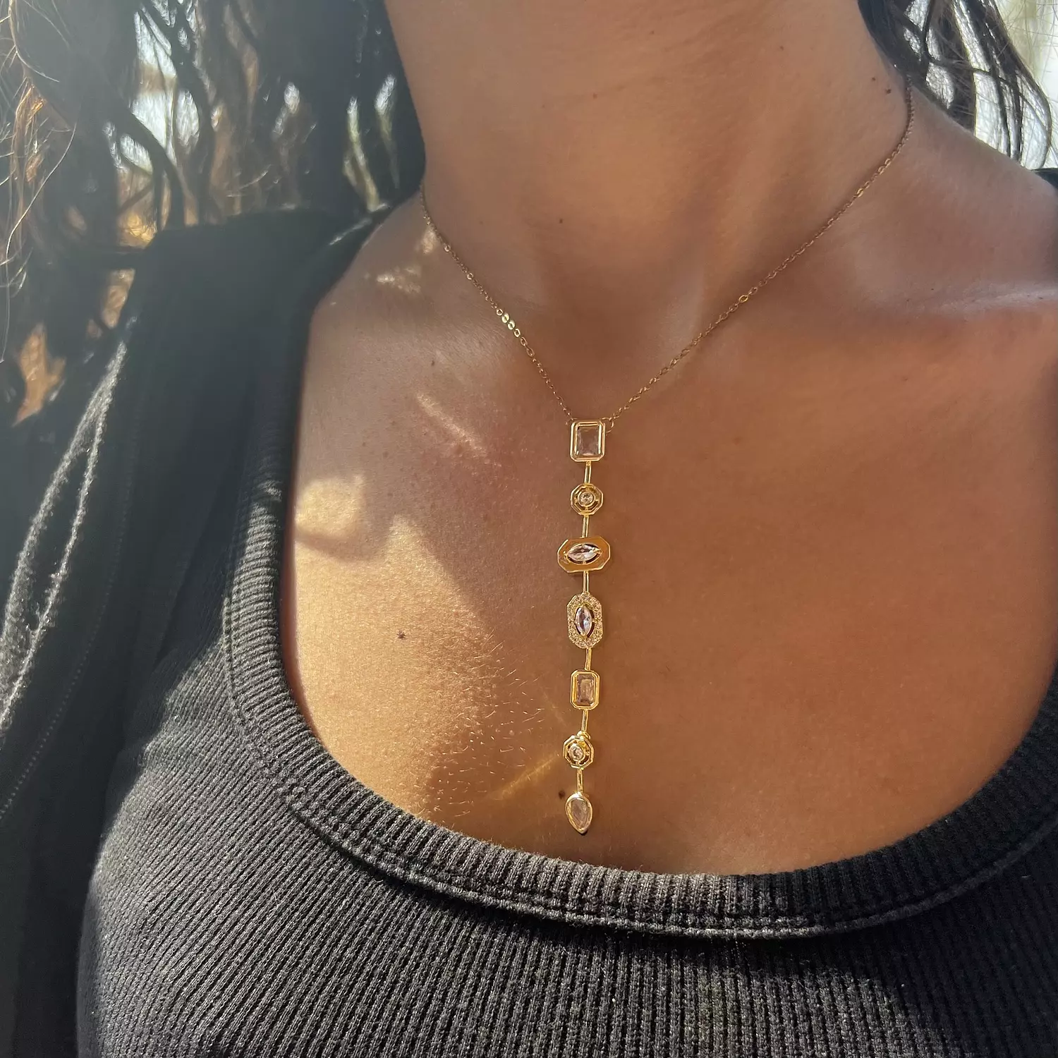 Y diamond Necklace  hover image