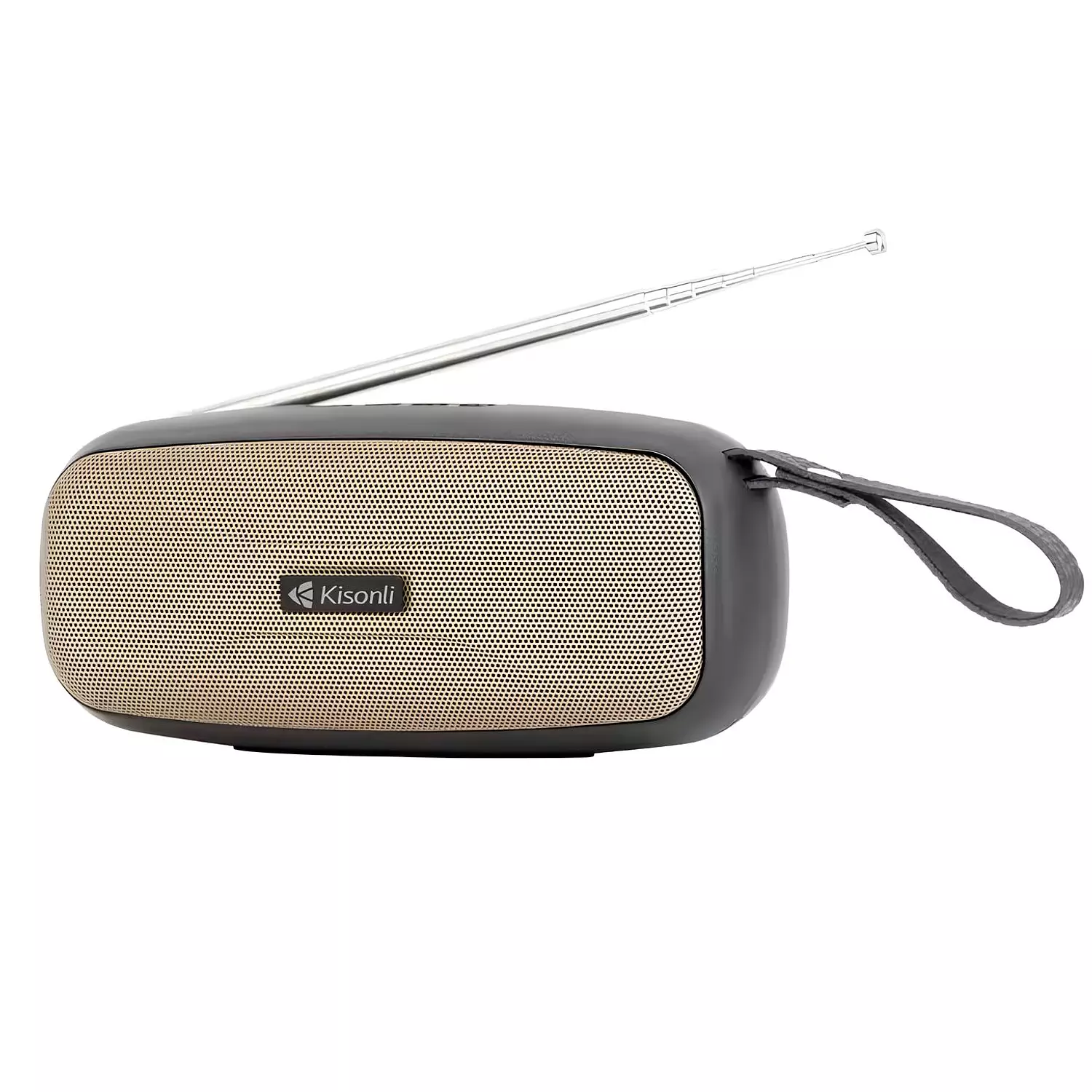 Kisonli VS-21 5W Bluetooth Speaker, 800mAh Battery, USB and TF Card Support - Gold image
