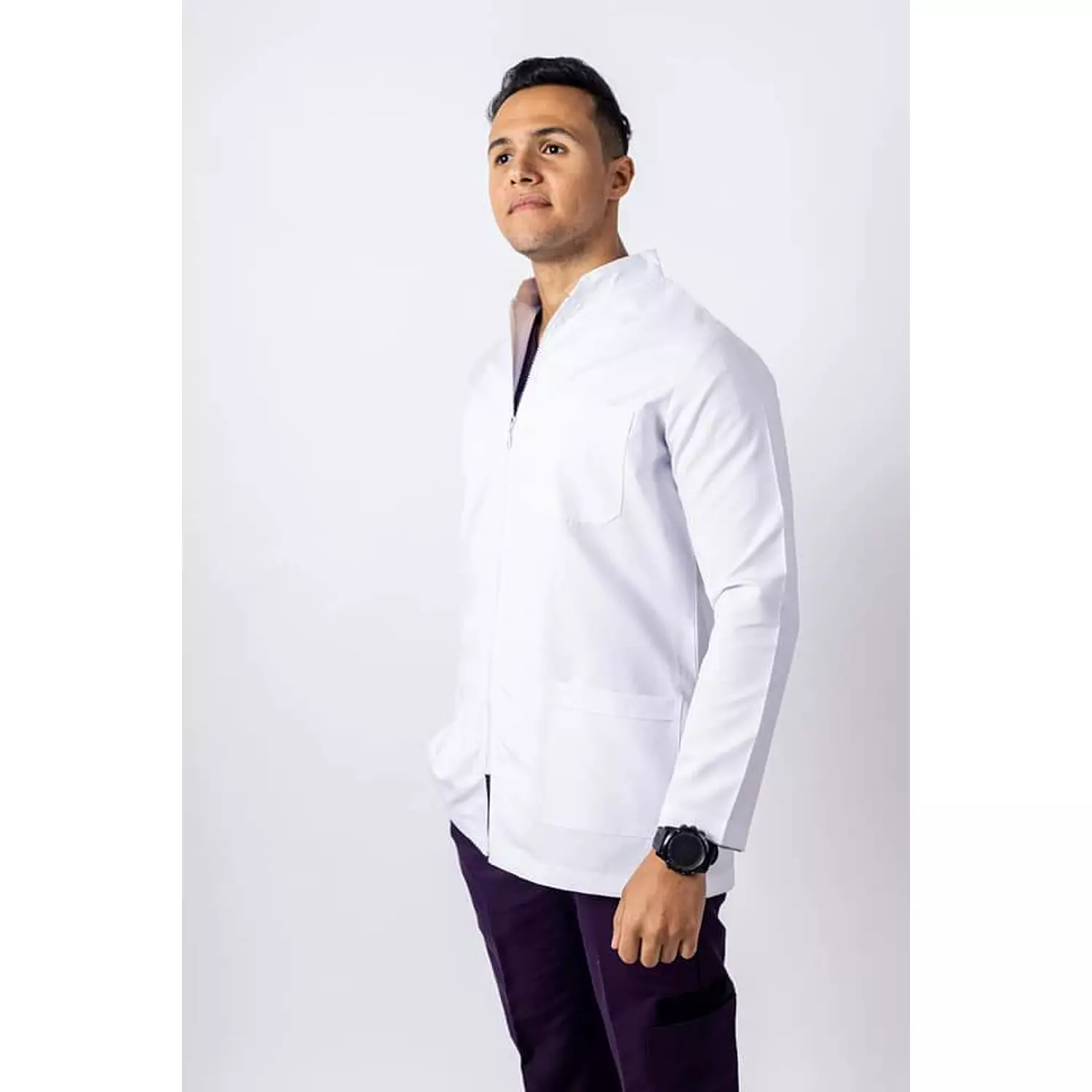 Dental Coat Zipper White  1