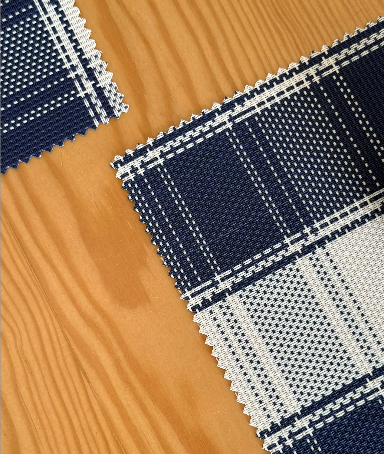 Woven Plaid Table Mat - Set of 6   1