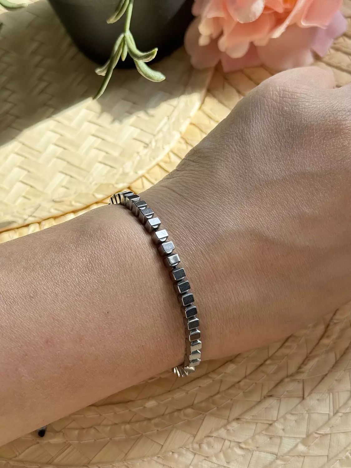 Hematite Silver Bracelet ( Stock ) 4