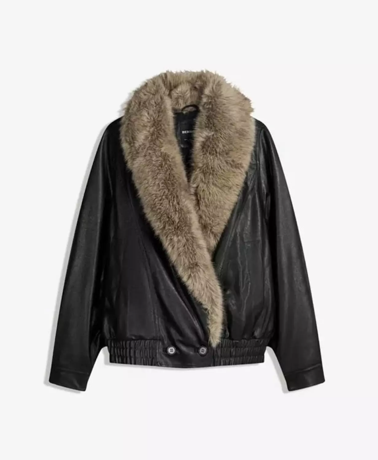 Premium Fur-Lined Leather Jacket image