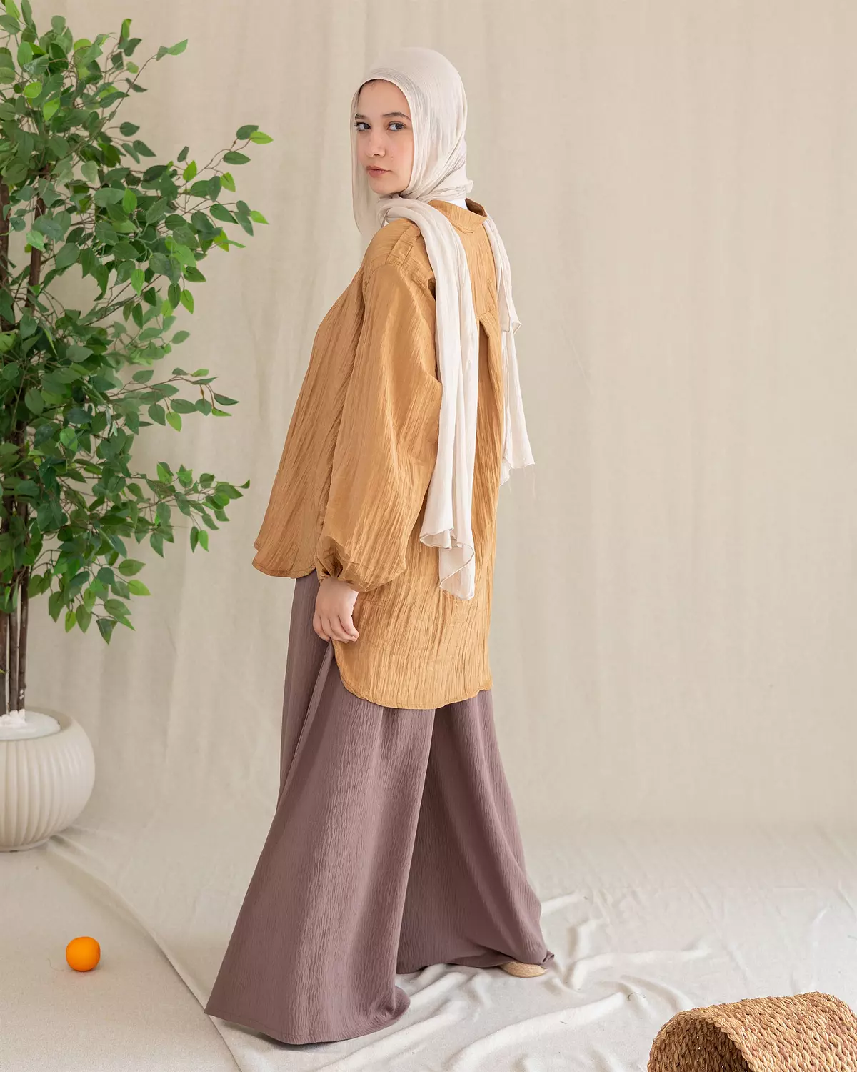 Wide Leg Pants | Café 3