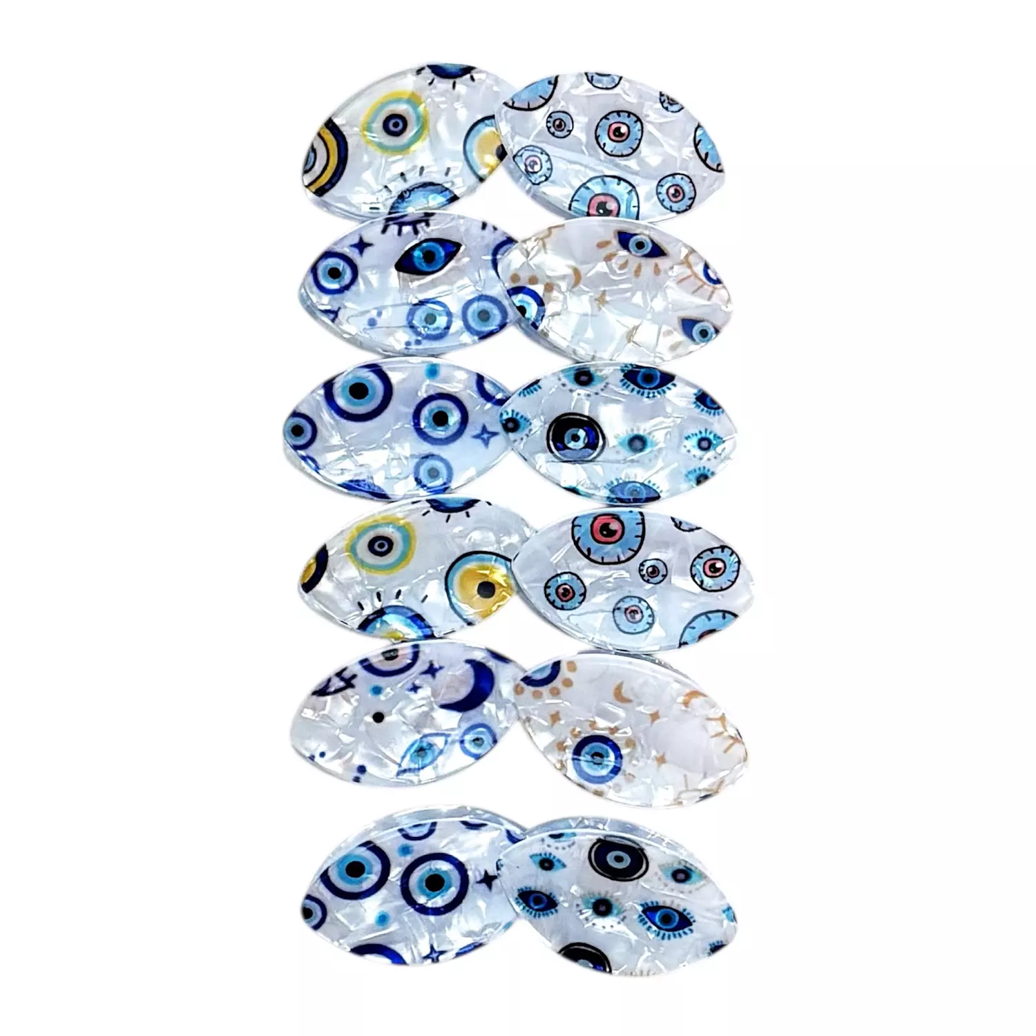 1 Pc Mini Evil Eye Claw Clip 2