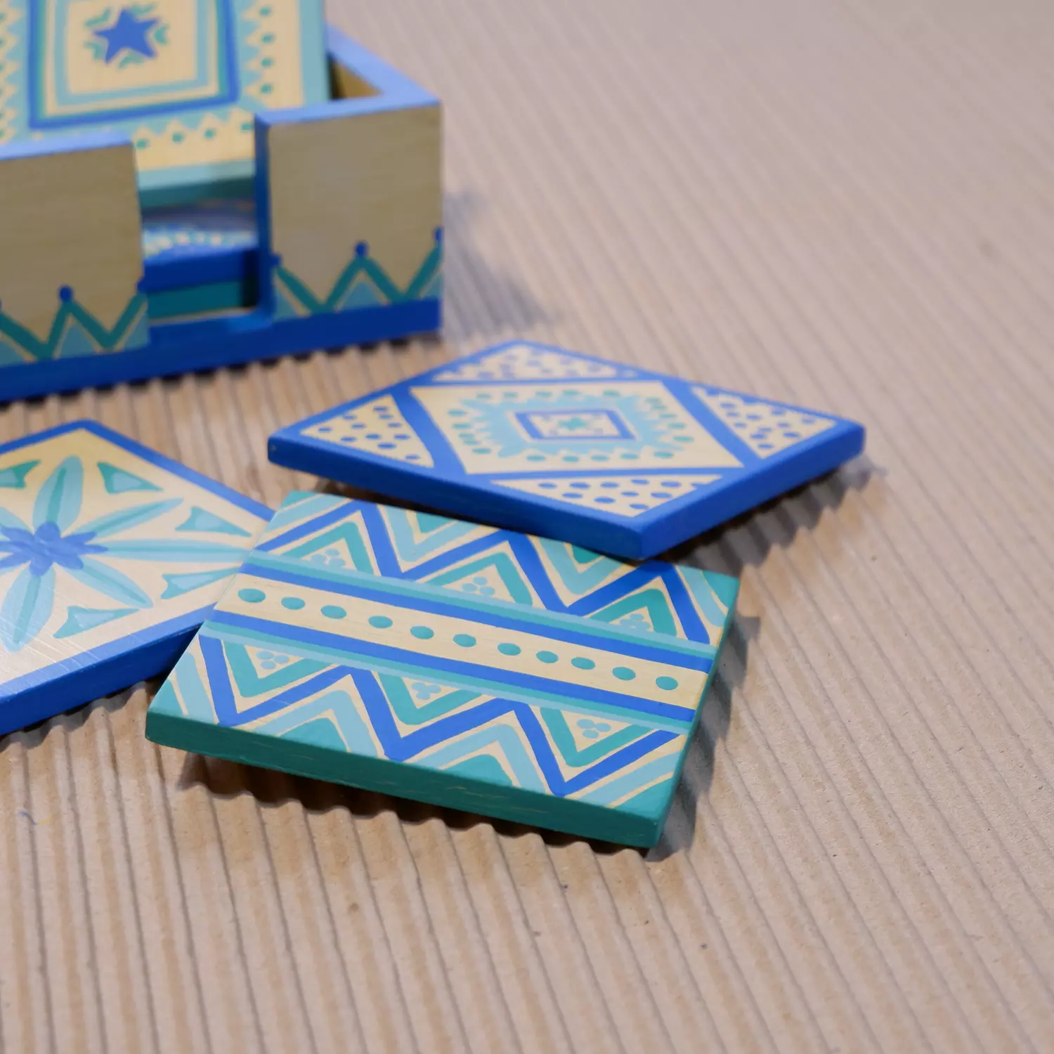 Coaster set - Gigi blue 1