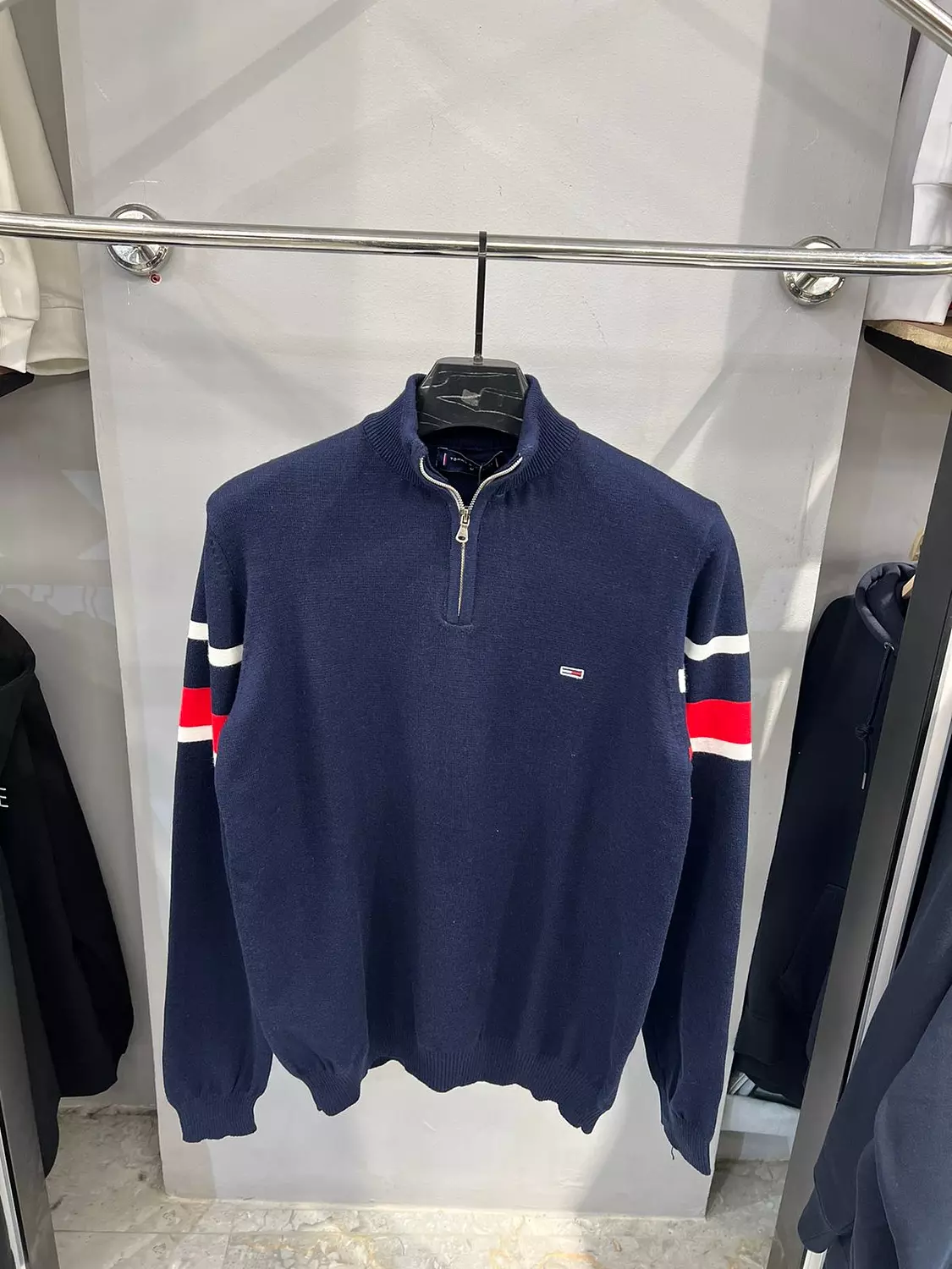 TOMMY HILFIGER PULLOVER WITH QUARTER ZIPPER image