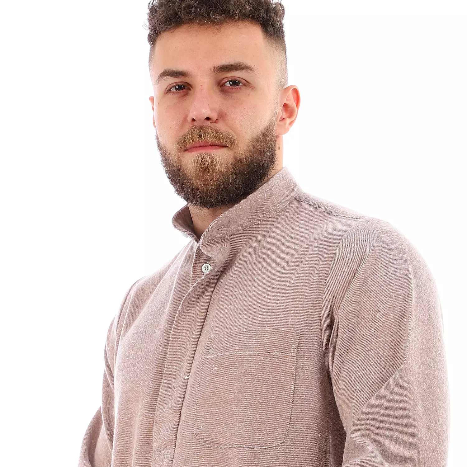 Shorto Men's Kastoor Galabeya - 2348 - Brown 3