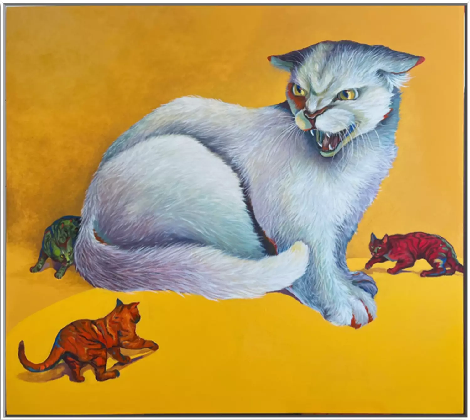 The Anxious, Distressed Persona (Yellow Painting – The Withdrawn Cat) image