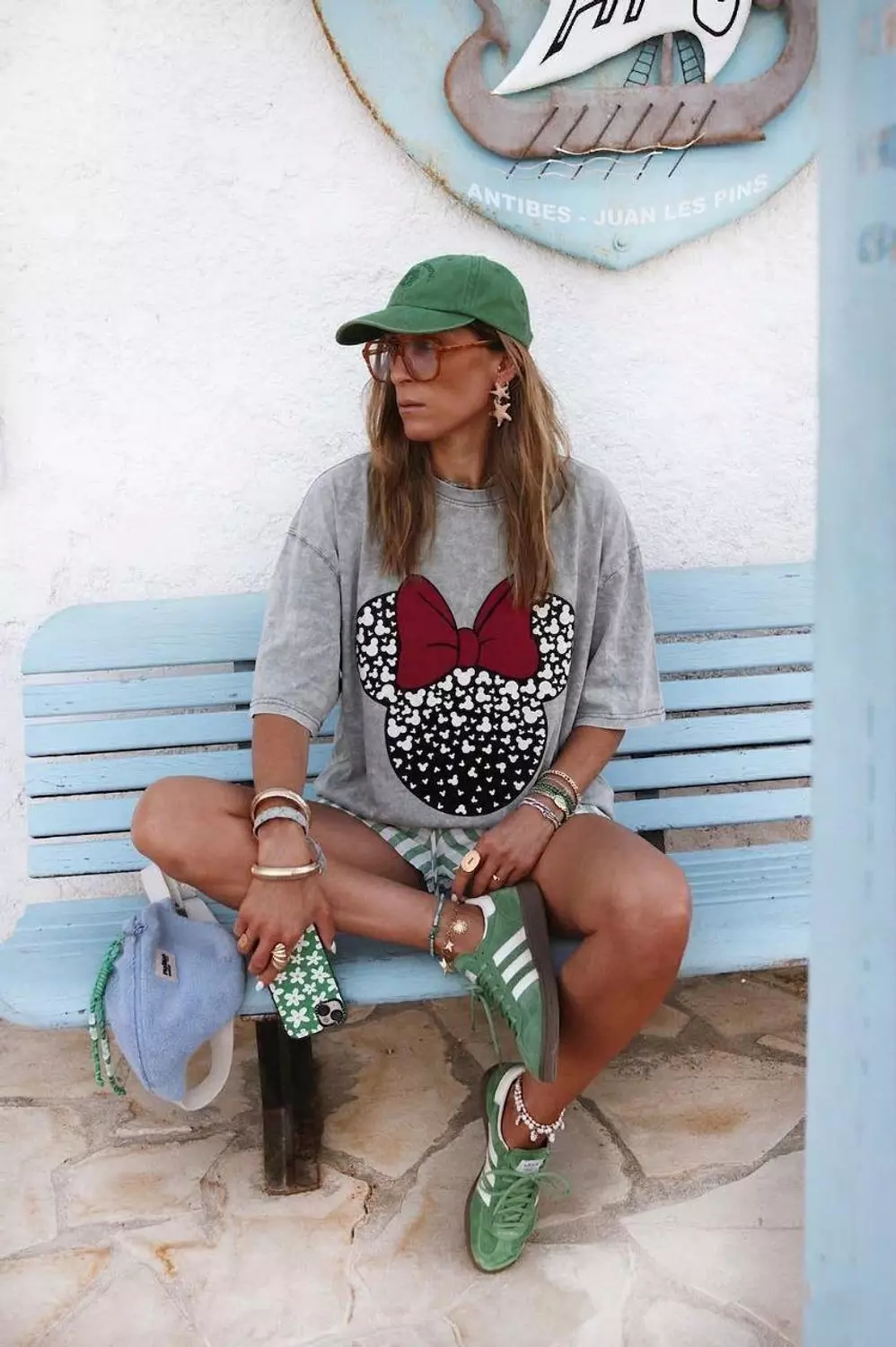 Grey washed Minnie tshirt hover image