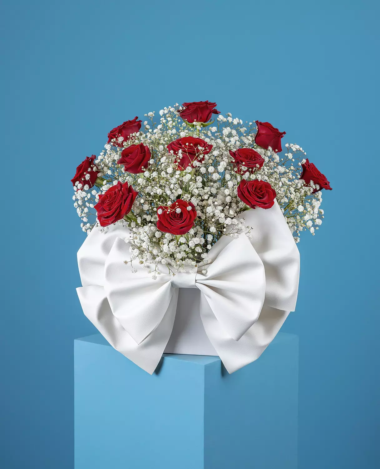 White Bow Flower Box