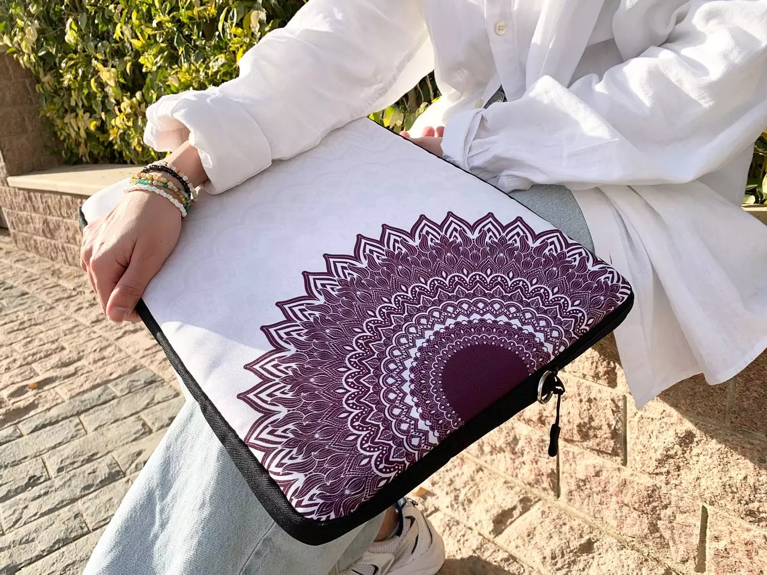 Boho Bloom Laptop Sleeve  2