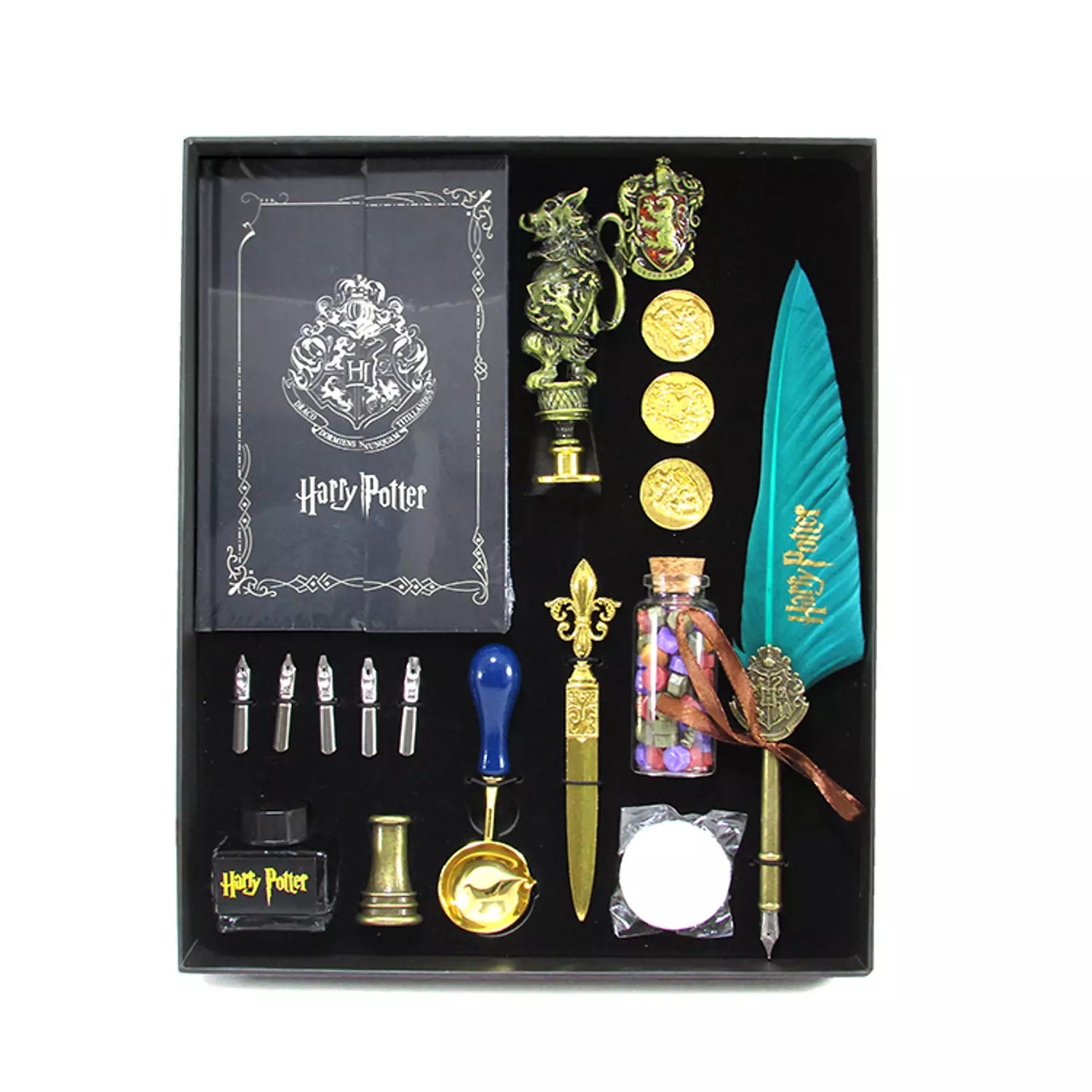 Harry potter calligraphy pen set with note & stamps 
