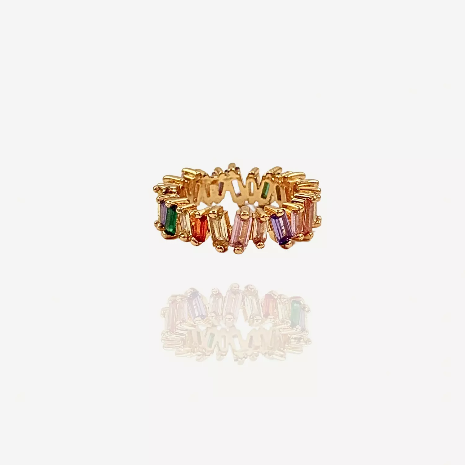 Rainbow tennis ring