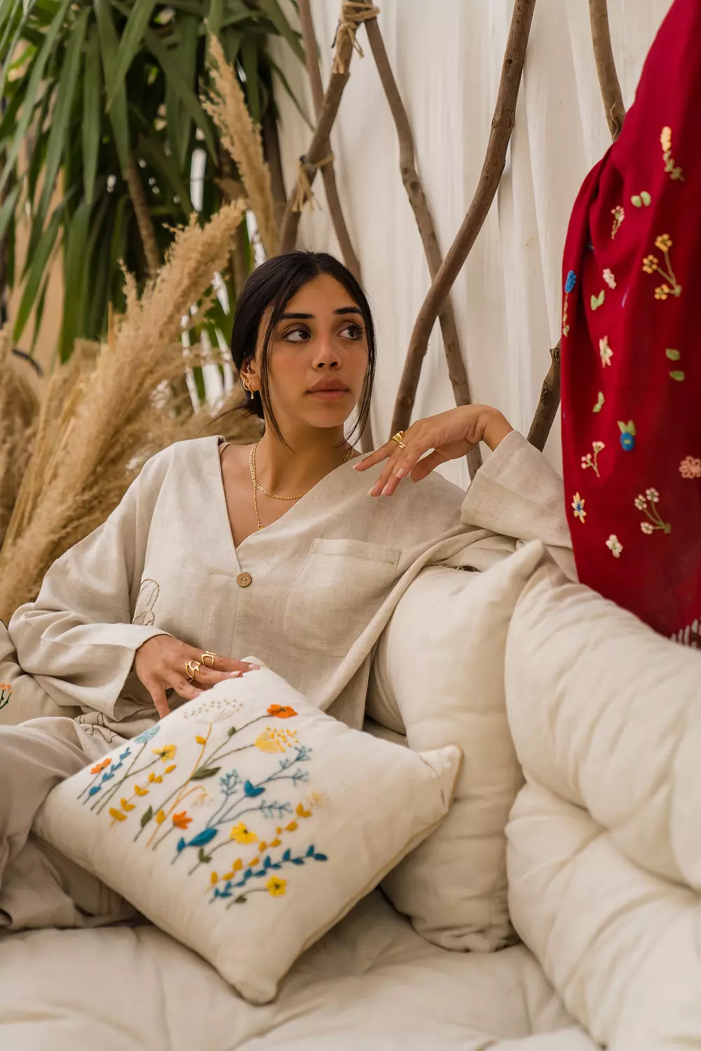 Floral cushion image