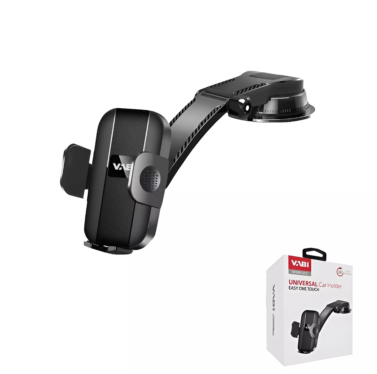 VABI D15 Car Phone Holder - Adhesive Mount and 360-Degree Rotation 6