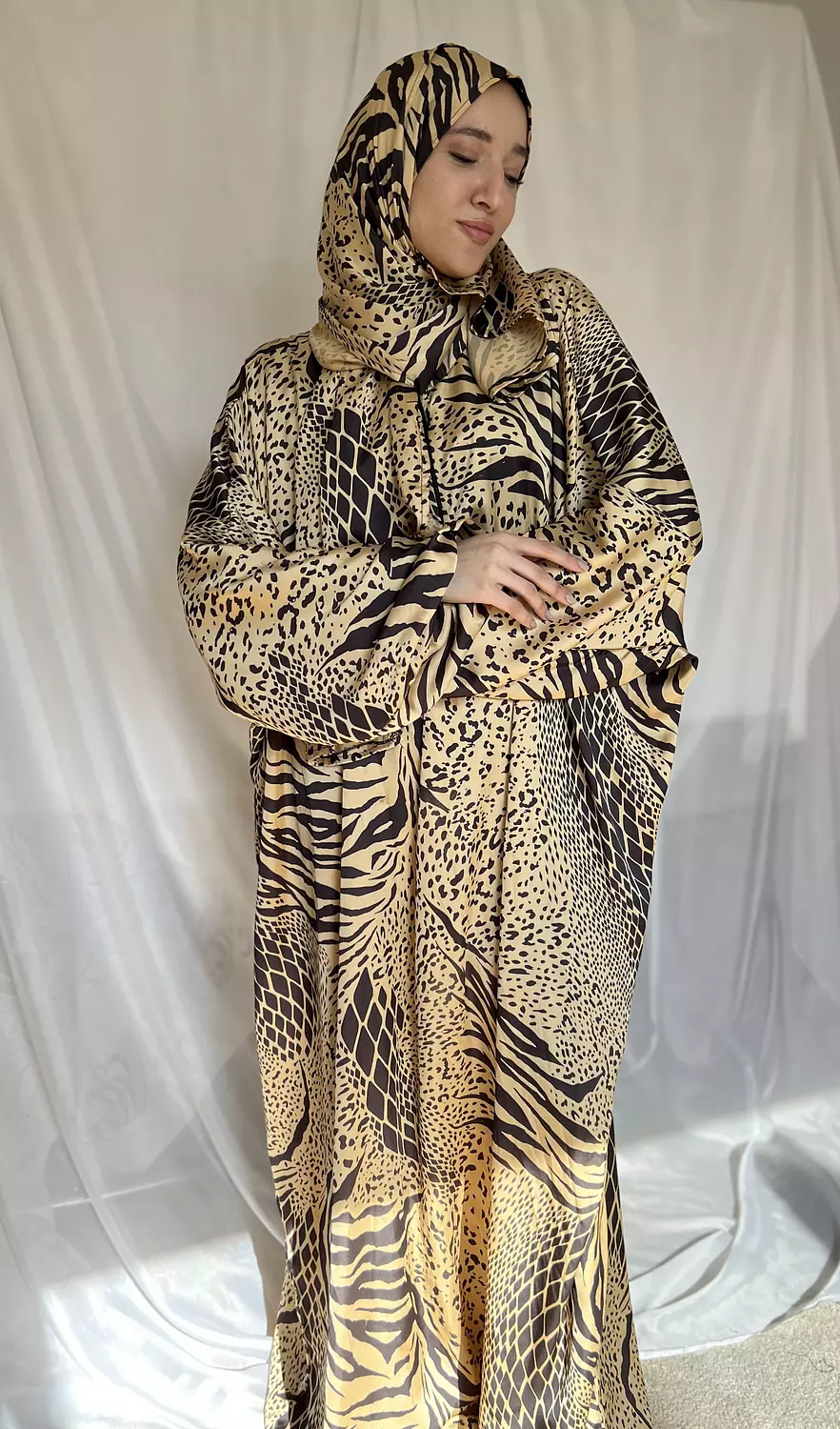 Satin Esdal - Gold Printed 2