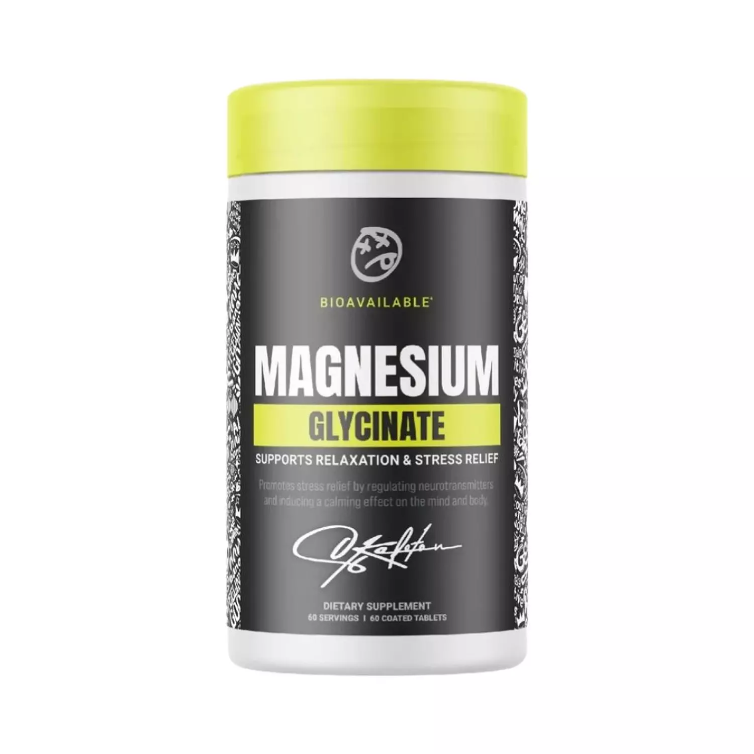 Skeleton Nutrition Magnesium Glycinate - 60 Coated Tablets for Relaxation & Muscle Health image