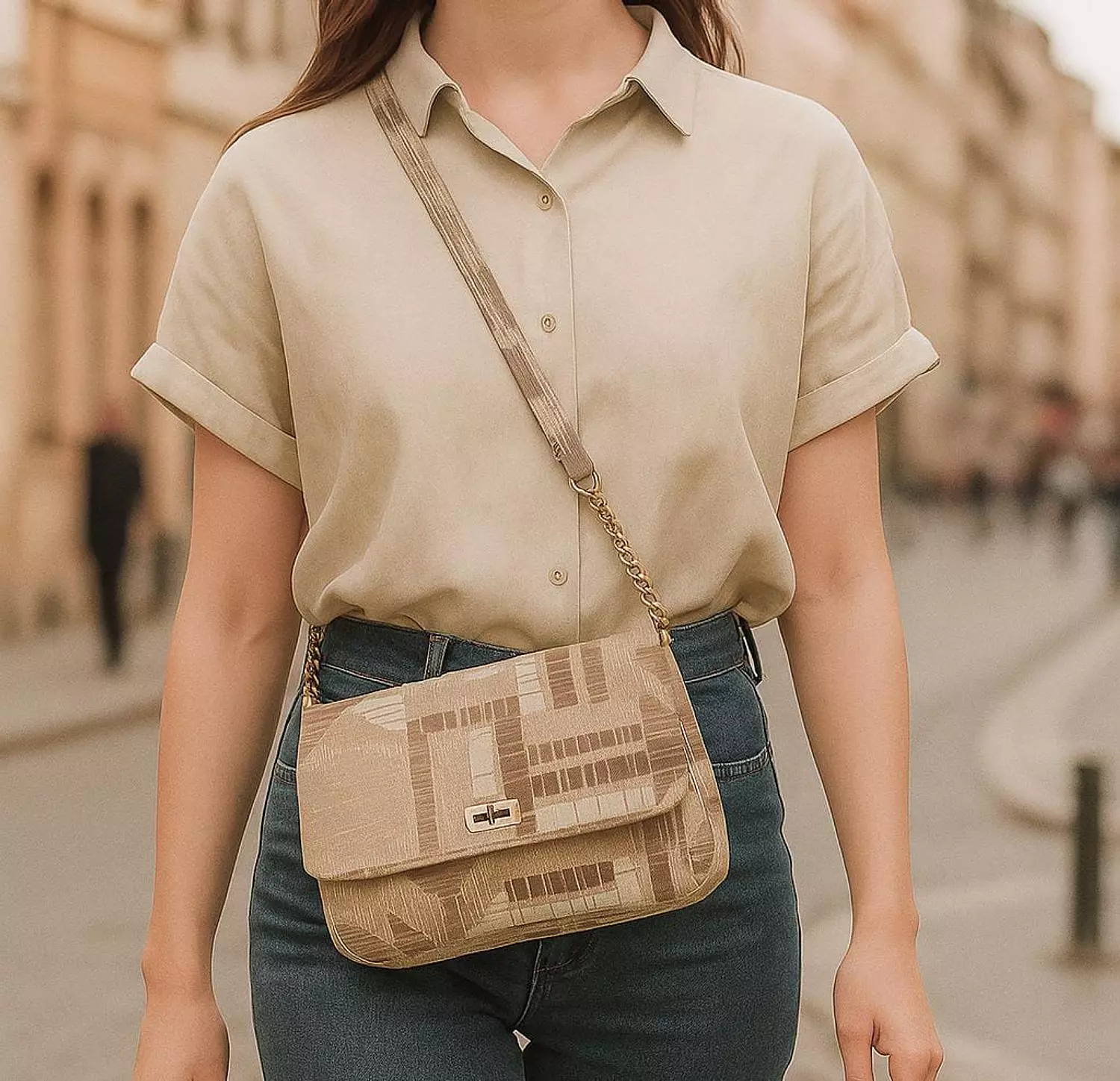 Noly clutch bag beige  image